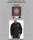 **LAST ONE** IAFF Local 1159 Diamond Quilted Jacket - Black