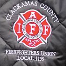 **LAST ONE** IAFF Local 1159 Diamond Quilted Jacket - Black