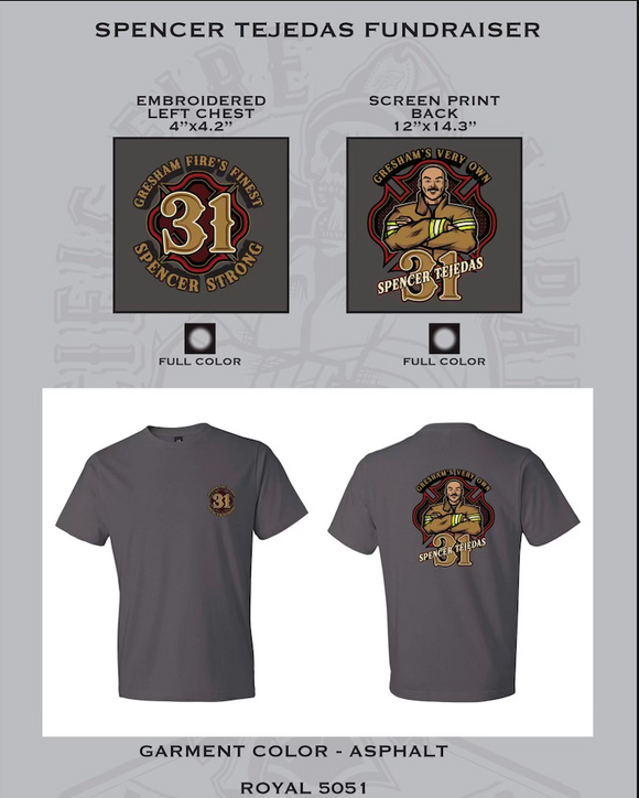 Gresham Fire Spencer Tejedas Shirt